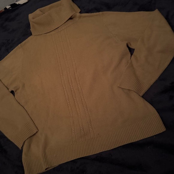 Kathie Lee Tan Sweater with Cowl Neck - Picture 5 of 6